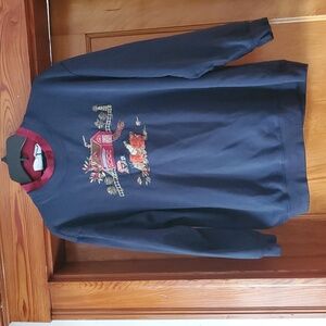 Bobbie Brooks Dark Blue Sweatshirt with Farmhouse Graphic